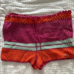 Colorful Crochet Shorts